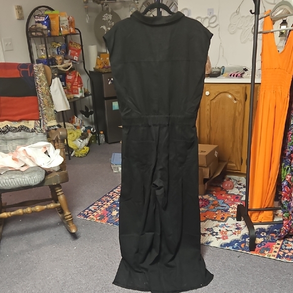 So Me Gray Short Sleeve Jumpsuit - Picture 5 of 6